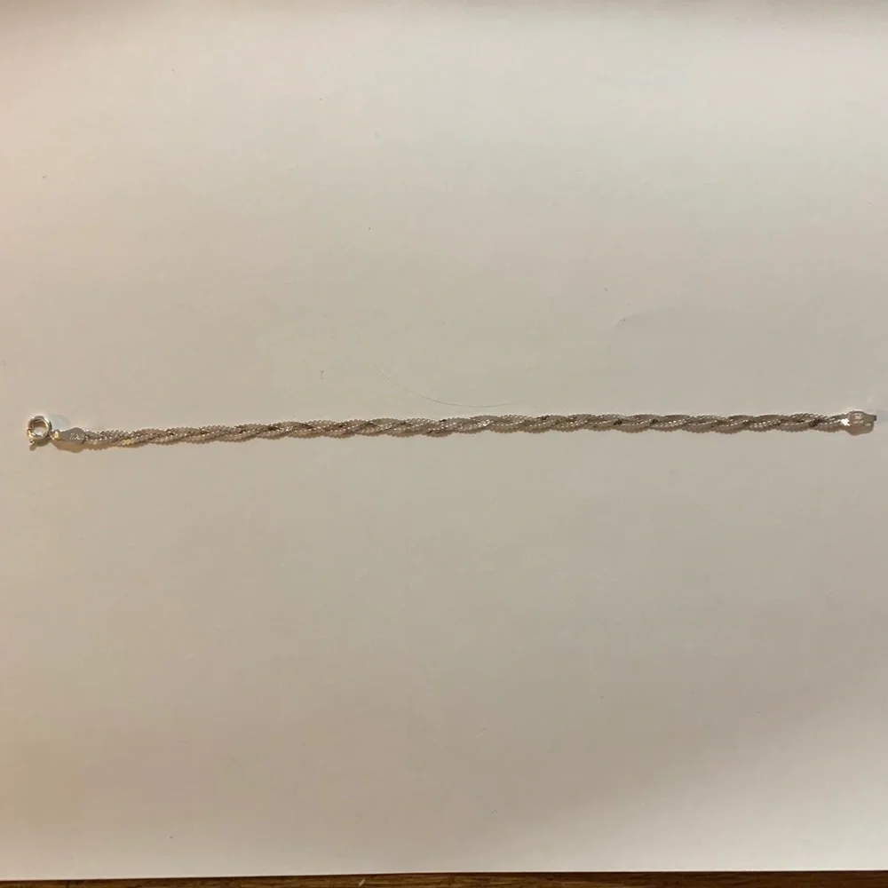 Milor ITALY 925 silver bracelet braided chain rope